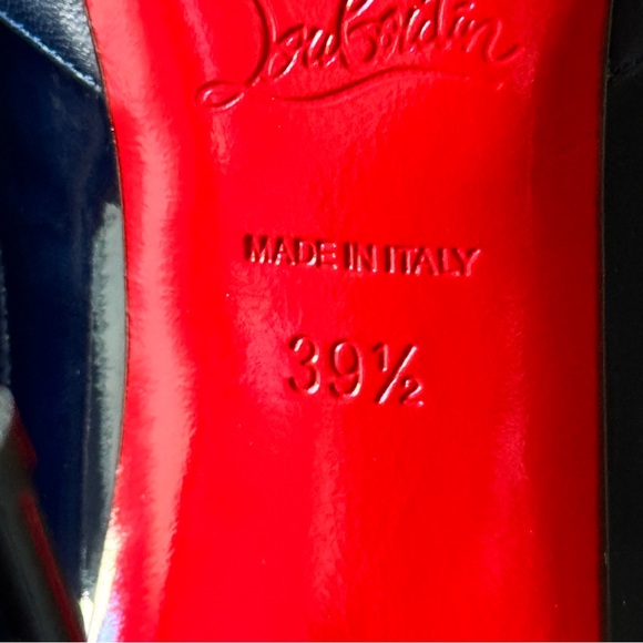 NWT❤️Christian Louboutin❤️Super Pump 100 Patent, Nappa, Suede Mix Heels - Picture 11 of 14